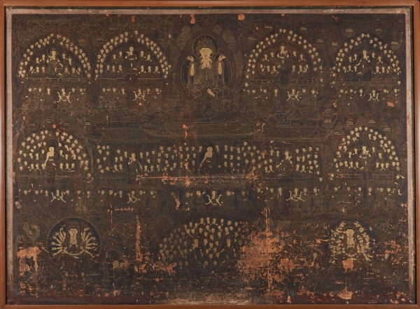 보물 제1352호 ‘화엄불도’, 조선 1811년, 통도사성보박물관.
