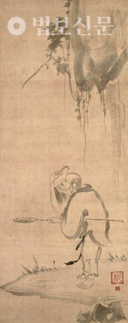 가오(可翁) 作 ‘현자화상도’, 종이에 먹, 87.0×34.2cm, 일본 도쿄국립박물관, 14세기.