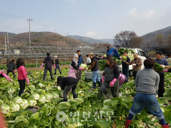 의왕 청계사가 11월19~21일 경내에서 ‘이웃돕기 김장나눔 행사’를 개최했다.