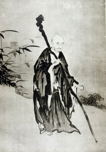 동물이 전혀 존중받지 못하던 시대에도 그들은 불교라는 울타리 안에서 두려움을 내려놓고 안도의 숨을 내쉴 수 있었다. 조선시대 윤두서(1675~1720)가 그린 노승도(老僧圖).