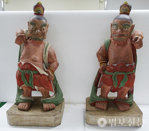 사진1) 동화사 금강역사상, 조선 후기,  높이 105cm. 필자 제공.