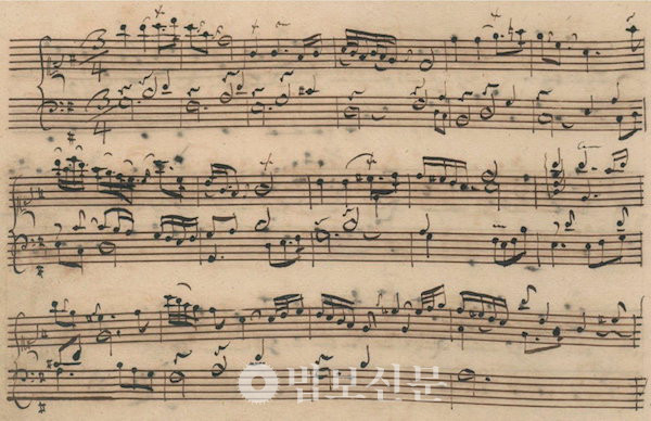 ‘골드베르크 변주곡’ 자필악보.