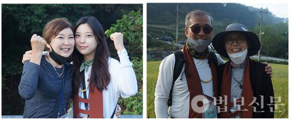 이번 순례 도반 중에는 가족이 함께하는 이들이 있어 눈길을 끈다. 7조 하정수·박선민 대중은 모녀 참가자다.
