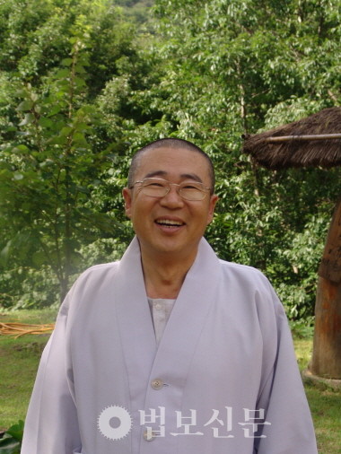 지족암에서의 종광 스님.