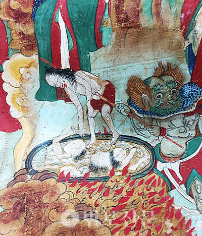 사진3) 확탕지옥 장면. 사진 필자제공 