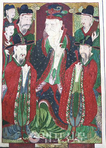 사진4) 운암사 현왕도, 1811년, 크기 172X200cm. 사진 필자제공