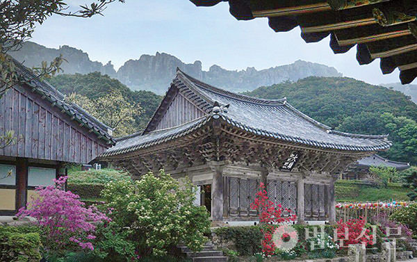 달마산이 뒤로 병풍처럼 펼쳐진 해남 미황사 전경. 사진출처=미황사 홈페이지