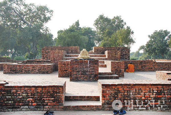 인도 쉬라바스티 기원정사의 향실. 부처님께서 ‘금강경’을 설하신 장소로 알려졌다.법보신문 자료사진