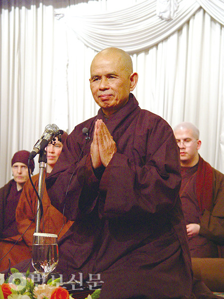 올해 1월22일 세수 96, 법랍 80년으로 열반한 명상지도자이자 평화운동가였던 틱낫한 스님. 