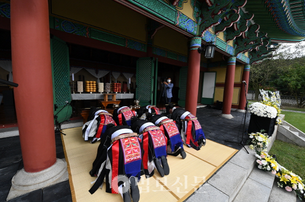 지난해 열린 칠백의총 제향행사. [문화재청]