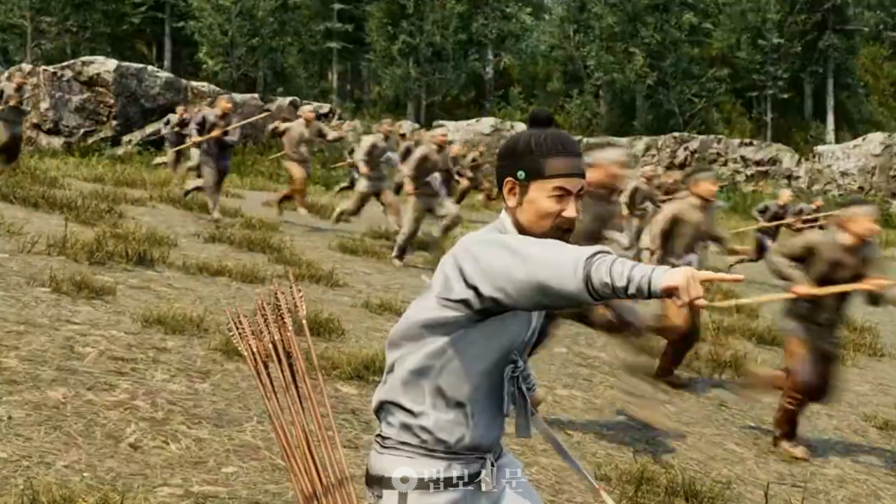 칠백의총기념관이 상영하는 애니메이션 속 조헌 선생.