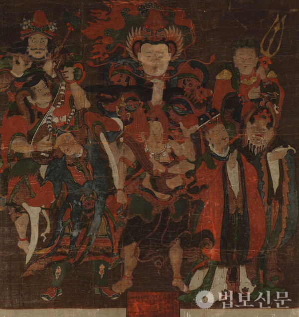 ‘천룡도(天龍圖)’, 1759년, 마본채색, 79.3 x 74.5cm. 사진제공=유진화랑.