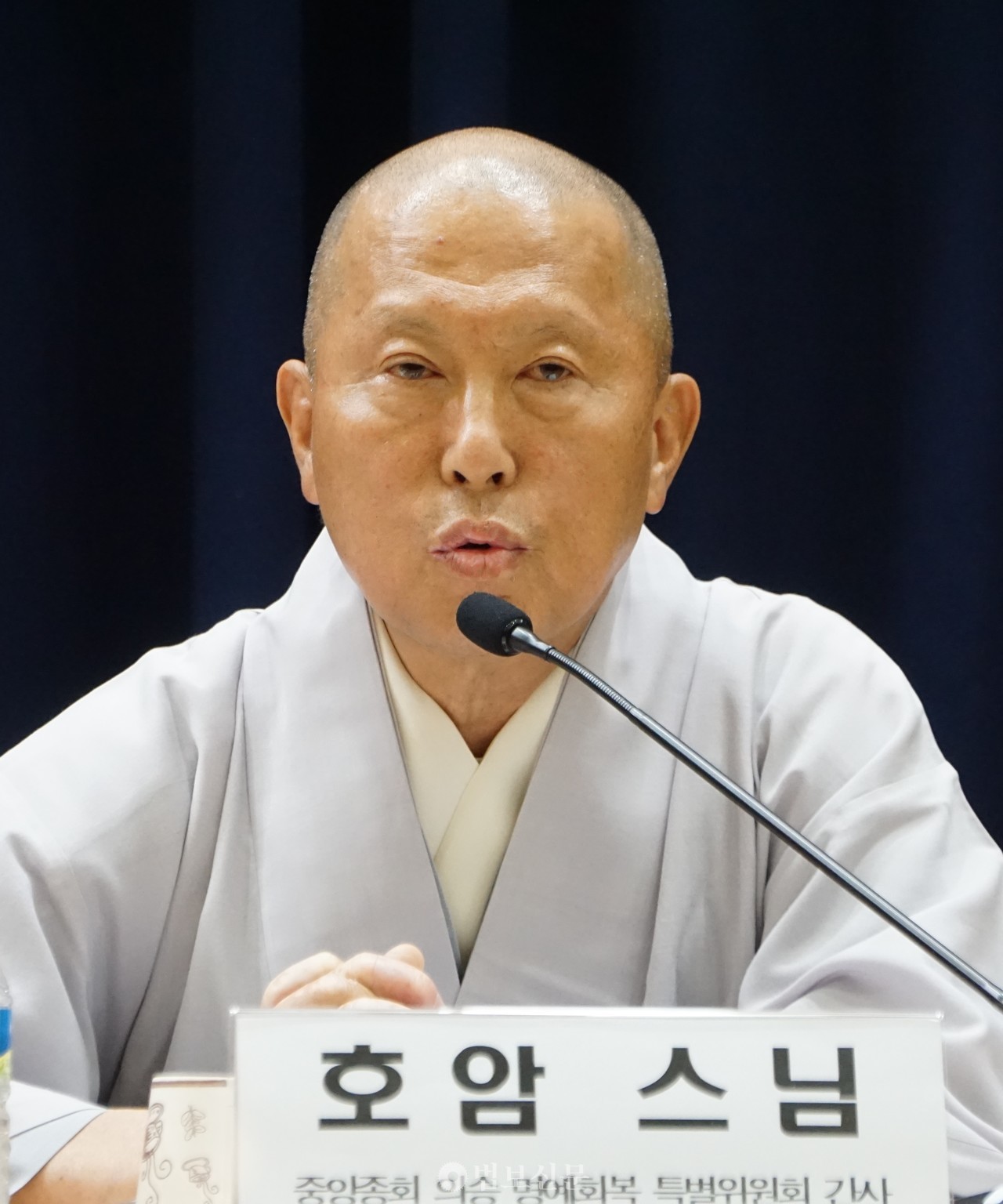 의승 명예회복 특별위원회 간사 호암 스님.