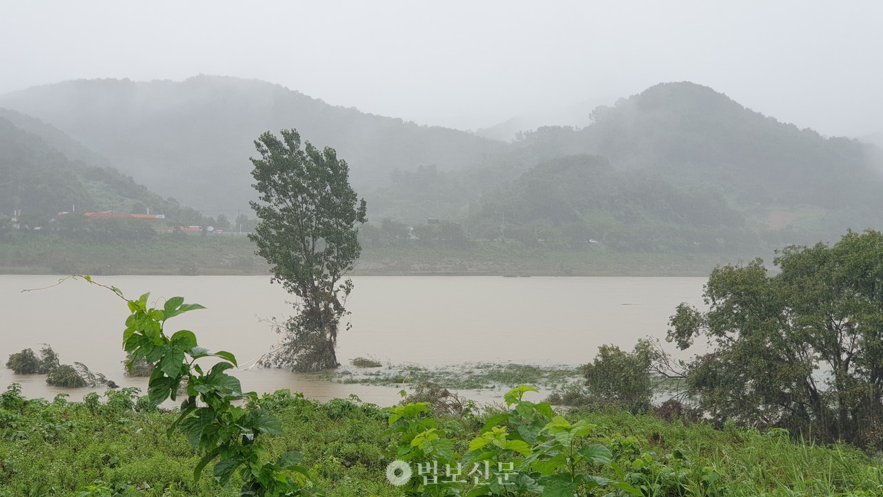 충남 논산 수해 피해 지역 모습. 사진제공=더프라미스