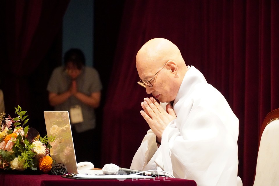 조계종 총무원장 진우 스님의 선명상 아카데미 제3강이 7월 9일 서울 한국불교역사문화기념관 전통문화공연장에서 진행됐다.