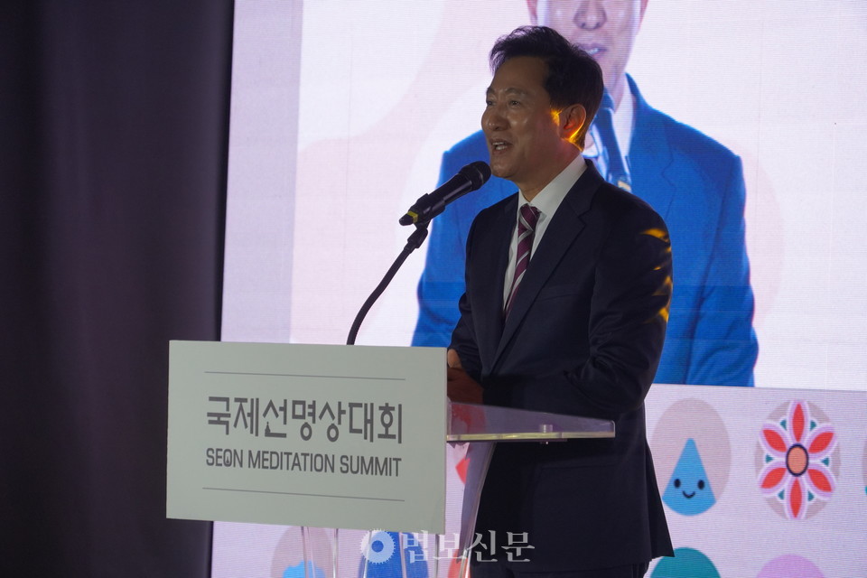 축사를 전하는 오세훈 서울시장.