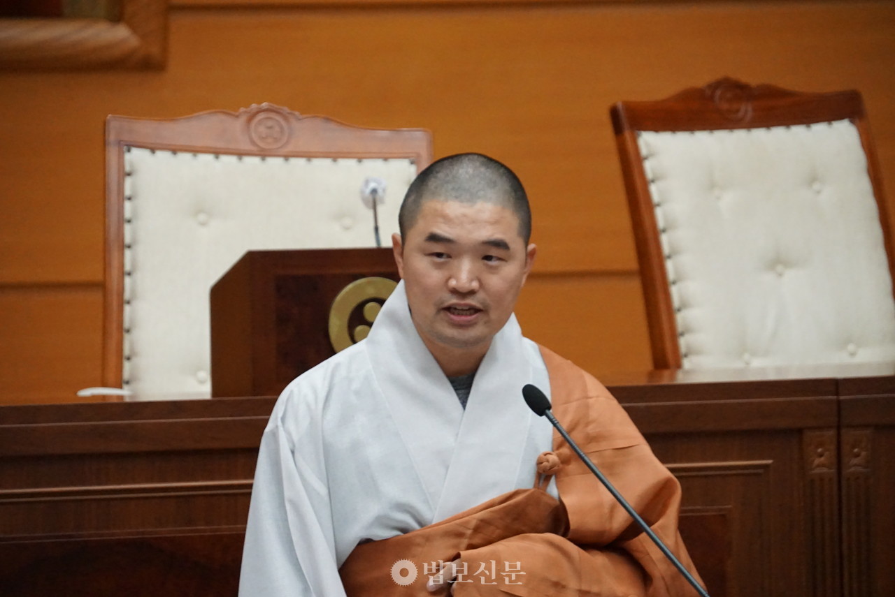 종교평화위원회 위원장 향문 스님.