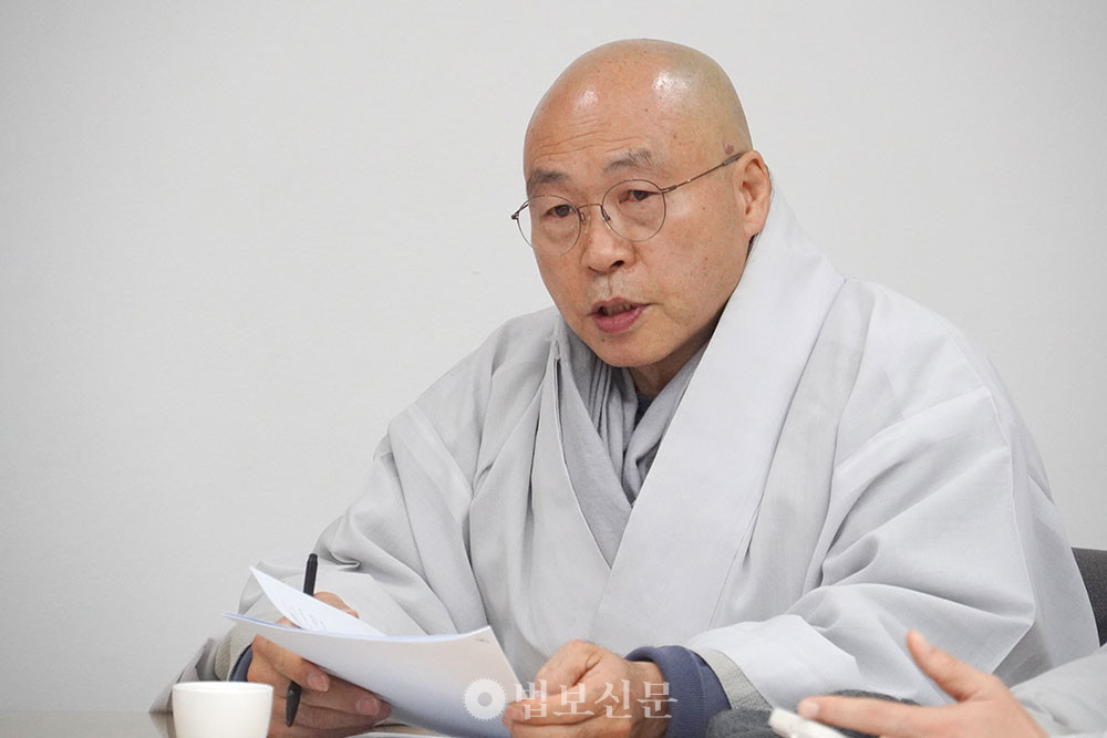 종편특위 위원장 선광 스님. 