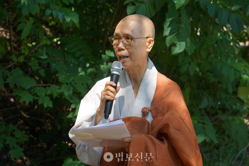 전국비구니회 수석부회장 수경 스님.