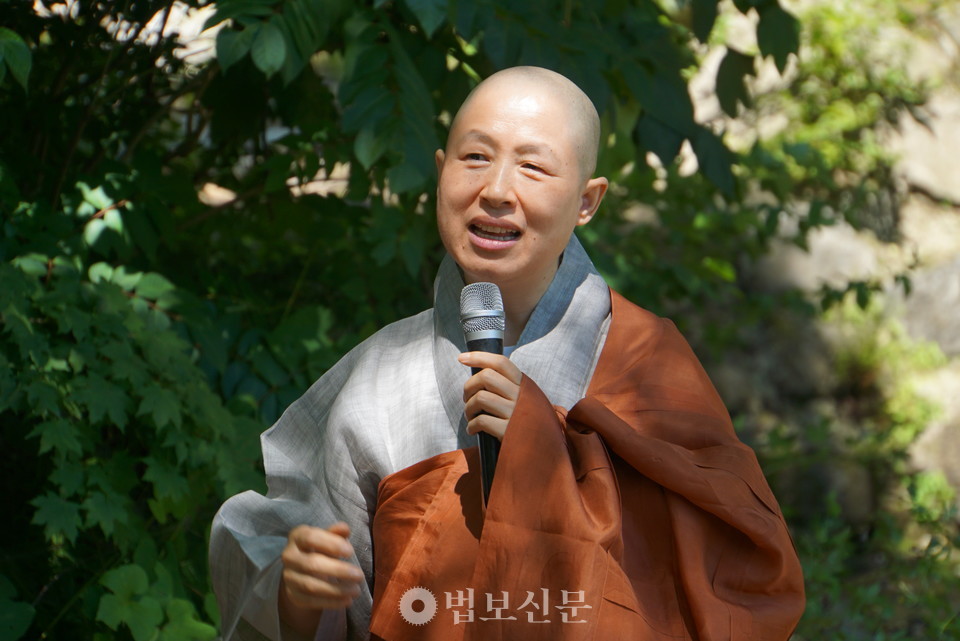 불교역사제자리찾기운동본부장 송탁 스님.