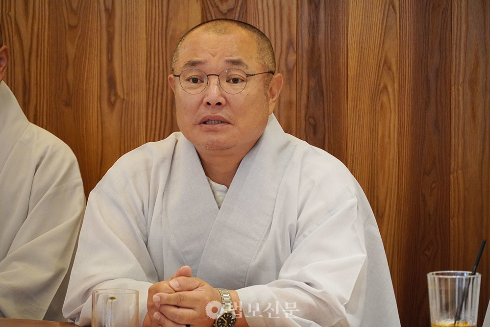 정법회 종책위원장 대진 스님.