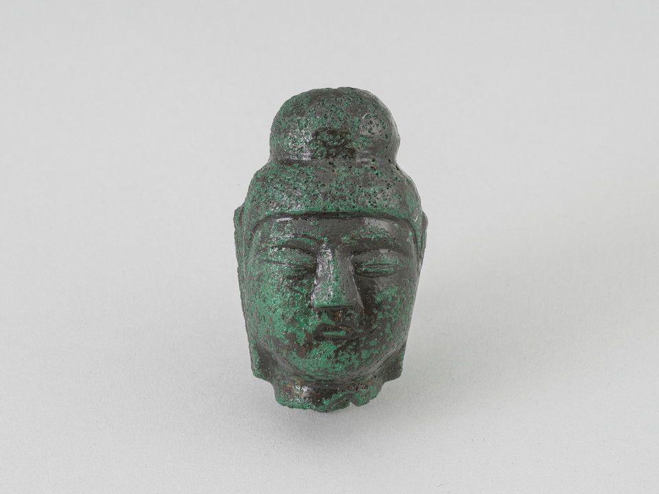 의곡사지 출토 청동불두.[불교문화유산연구소]