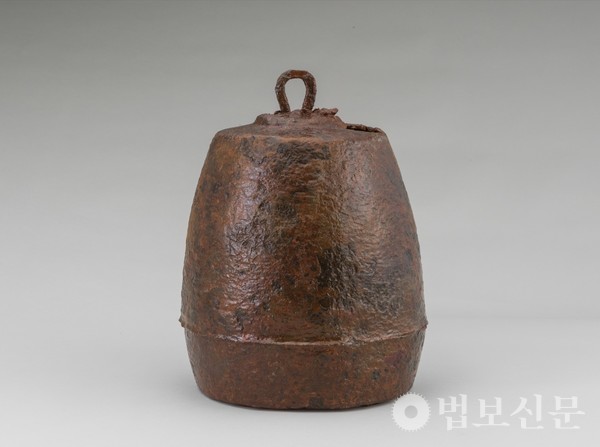 의곡사지 출토 철제종. 사진=불교문화유산연구소.