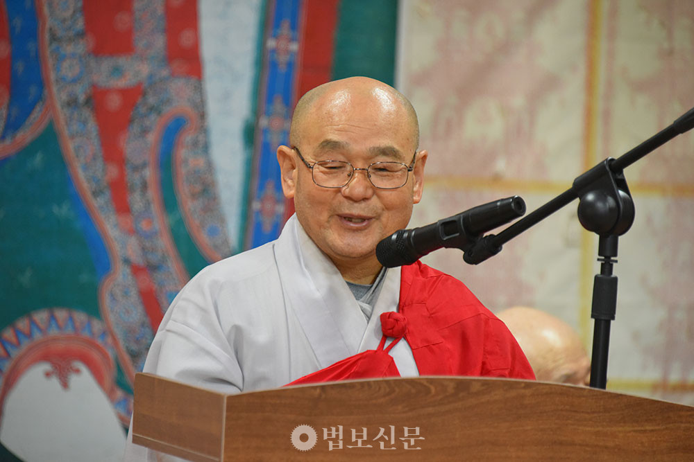 강주 목우 스님.